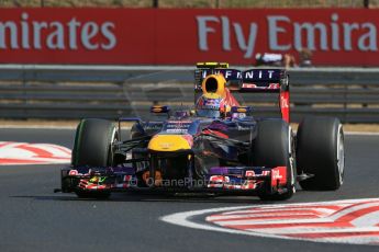 World © Octane Photographic Ltd. F1 Hungarian GP - Hungaroring. Friday 26th July 2013. F1 Practice 1. Infiniti Red Bull Racing RB9 - Mark Webber. Digital Ref : 0758lw1d0838