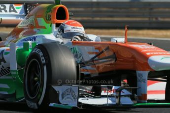 World © Octane Photographic Ltd. F1 Hungarian GP - Hungaroring. Thursday 25th July 2013. F1 Practice 1. Sahara Force India VJM06 - Paul di Resta. Digital Ref : 0758lw1d0903