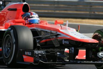 World © Octane Photographic Ltd. F1 Hungarian GP - Hungaroring. Friday 26th July 2013. F1 Practice 1. Marussia F1 Team MR02 - Rudolfo Gonzales. Digital Ref : 0758lw1d0907