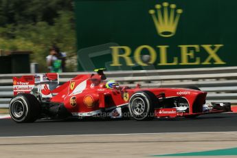 World © Octane Photographic Ltd. F1 Hungarian GP - Hungaroring. Friday 26th July 2013. F1 Practice 1. Scuderia Ferrari F138 - Felipe Massa. Digital Ref : 0758lw1d1081