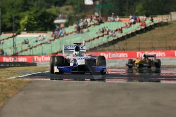 World © Octane Photographic Ltd. GP2 Hungarian GP, Hungaroring, Friday 26th July 2013. Qualifying. Nathanaël Berthon - Trident Racing and Stephan Richelmi - DAMS. Digital Ref : 0761lw1d2690