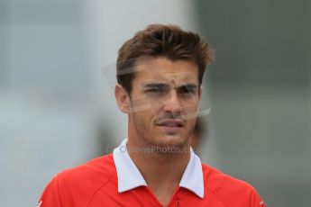 World © Octane Photographic Ltd. F1 Hungarian GP - Hungaroring. Thursday Paddock. 25th July 2013. Marussia F1 Team MR02 - Jules Bianchi. Digital Ref : 0756lw1d0361