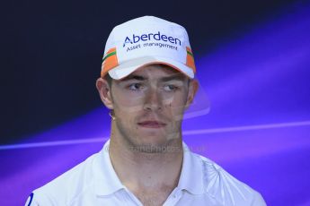 World © Octane Photographic Ltd. F1 Hungarian GP - Hungaroring. Thursday Press Conference. 25th July 2013. Sahara Force India VJM06 - Paul di Resta. Digital Ref : 0756lw1d0396