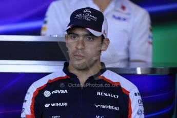 World © Octane Photographic Ltd. F1 Hungarian GP - Hungaroring. Thursday Press Conference. 25th July 2013. Williams FW35 - Pastor Maldonado. Digital Ref : 0756lw1d0456