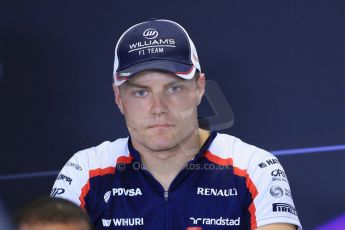 World © Octane Photographic Ltd. F1 Hungarian GP - Hungaroring. Thursday Press Conference. 25th July 2013. Williams FW35 - Valtteri Bottas. Digital Ref : 0756lw1d0513