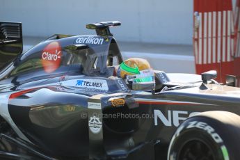 World © Octane Photographic Ltd. Wednesday 14th May 2014. Circuit de Catalunya - Spain - Formula 1 In-Season testing. Sauber C33 - Esteban Gutierrez. Digital Ref: