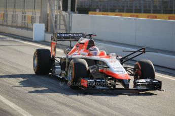 World © Octane Photographic Ltd. Wednesday 14th May 2014. Circuit de Catalunya - Spain - Formula 1 In-Season testing. Marussia F1 Team MR03 - Jules Bianchi. Digital Ref: