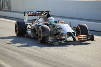 World © Octane Photographic Ltd. Wednesday 14th May 2014. Circuit de Catalunya - Spain - Formula 1 In-Season testing. Sahara Force India VJM07 – Daniel Juncadella. Digital Ref :
