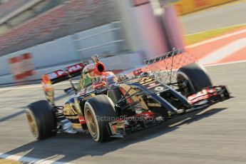 World © Octane Photographic Ltd. Wednesday 14th May 2014. Circuit de Catalunya - Spain - Formula 1 In-Season testing. Lotus F1 Team E22 – Pastor Maldonado. Digital Ref: