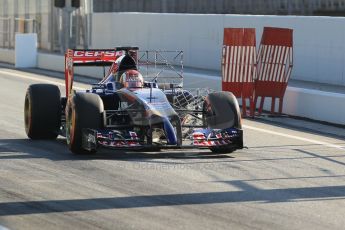 World © Octane Photographic Ltd. Wednesday 14th May 2014. Circuit de Catalunya - Spain - Formula 1 In-Season testing. Scuderia Toro Rosso STR 9 – Daniil Kvyat. Digital Ref: