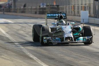World © Octane Photographic Ltd. Wednesday 14th May 2014. Circuit de Catalunya - Spain - Formula 1 In-Season testing. Mercedes AMG Petronas F1 W05 Hybrid - Nico Rosberg. Digital Ref: