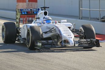 World © Octane Photographic Ltd. Wednesday 14th May 2014. Circuit de Catalunya - Spain - Formula 1 In-Season testing. Williams Martini Racing FW36 – Susie Wolff – Reserve Driver. Digital Ref: