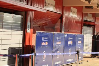 World © Octane Photographic Ltd. Wednesday 14th May 2014. Circuit de Catalunya - Spain - Formula 1 In-Season testing. Infiniti Red Bull Racing stayed in the garage until the last hour before lunch. Digital Ref: