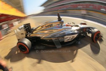 World © Octane Photographic Ltd. Wednesday 14th May 2014. Circuit de Catalunya - Spain - Formula 1 In-Season testing. McLaren Mercedes MP4/29 – Stoffel Vandoorne – Reserve Driver. Digital Ref: