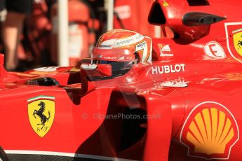 World © Octane Photographic Ltd. Wednesday 14th May 2014. Circuit de Catalunya - Spain - Formula 1 In-Season testing. Scuderia Ferrari F14T – Kimi Raikkonen. Digital Ref:
