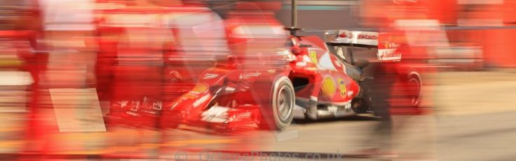 World © Octane Photographic Ltd. Wednesday 14th May 2014. Circuit de Catalunya - Spain - Formula 1 In-Season testing. Scuderia Ferrari F14T – Kimi Raikkonen. Digital Ref: