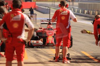 World © Octane Photographic Ltd. Wednesday 14th May 2014. Circuit de Catalunya - Spain - Formula 1 In-Season testing. Scuderia Ferrari F14T – Kimi Raikkonen. Digital Ref: