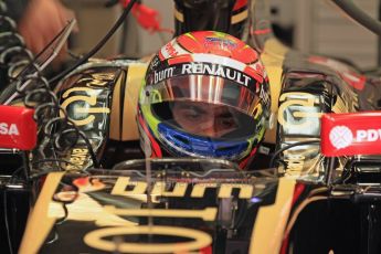 World © Octane Photographic Ltd. Wednesday 14th May 2014. Circuit de Catalunya - Spain - Formula 1 In-Season testing. Lotus F1 Team E22 – Pastor Maldonado. Digital Ref: