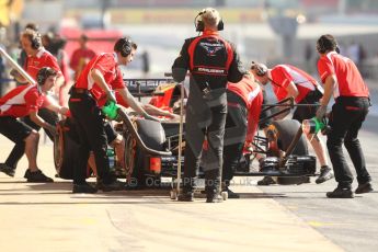 World © Octane Photographic Ltd. Wednesday 14th May 2014. Circuit de Catalunya - Spain - Formula 1 In-Season testing. Marussia F1 Team MR03 - Jules Bianchi. Digital Ref: