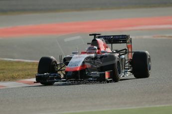 World © Octane Photographic Ltd. Wednesday 14th May 2014. Circuit de Catalunya - Spain - Formula 1 In-Season testing. Marussia F1 Team MR03 - Jules Bianchi. Digital Ref: