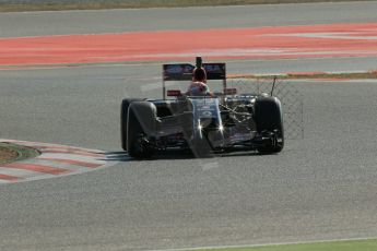 World © Octane Photographic Ltd. Wednesday 14th May 2014. Circuit de Catalunya - Spain - Formula 1 In-Season testing. Lotus F1 Team E22 – Pastor Maldonado. Digital Ref: