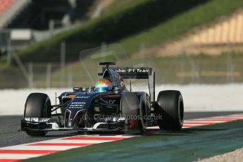 World © Octane Photographic Ltd. Wednesday 14th May 2014. Circuit de Catalunya - Spain - Formula 1 In-Season testing. Sauber C33 - Esteban Gutierrez. Digital Ref: