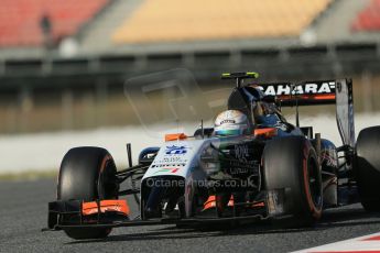 World © Octane Photographic Ltd. Wednesday 14th May 2014. Circuit de Catalunya - Spain - Formula 1 In-Season testing. Sahara Force India VJM07 – Daniel Juncadella. Digital Ref :