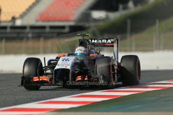 World © Octane Photographic Ltd. Wednesday 14th May 2014. Circuit de Catalunya - Spain - Formula 1 In-Season testing. Sahara Force India VJM07 – Daniel Juncadella. Digital Ref :