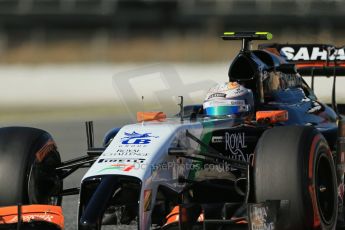 World © Octane Photographic Ltd. Wednesday 14th May 2014. Circuit de Catalunya - Spain - Formula 1 In-Season testing. Sahara Force India VJM07 – Daniel Juncadella. Digital Ref :