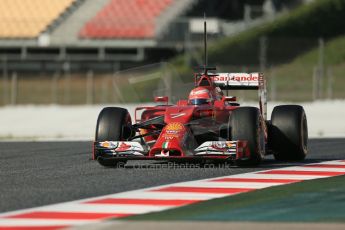 World © Octane Photographic Ltd. Wednesday 14th May 2014. Circuit de Catalunya - Spain - Formula 1 In-Season testing. Scuderia Ferrari F14T – Kimi Raikkonen. Digital Ref: