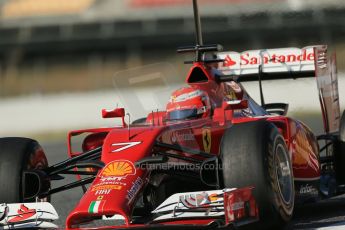 World © Octane Photographic Ltd. Wednesday 14th May 2014. Circuit de Catalunya - Spain - Formula 1 In-Season testing. Scuderia Ferrari F14T – Kimi Raikkonen. Digital Ref: