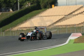 World © Octane Photographic Ltd. Wednesday 14th May 2014. Circuit de Catalunya - Spain - Formula 1 In-Season testing. Sahara Force India VJM07 – Daniel Juncadella. Digital Ref :