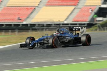 World © Octane Photographic Ltd. Wednesday 14th May 2014. Circuit de Catalunya - Spain - Formula 1 In-Season testing. McLaren Mercedes MP4/29 – Stoffel Vandoorne – Reserve Driver. Digital Ref: