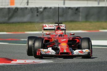 World © Octane Photographic Ltd. Wednesday 14th May 2014. Circuit de Catalunya - Spain - Formula 1 In-Season testing. Scuderia Ferrari F14T – Kimi Raikkonen. Digital Ref:
