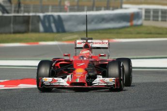World © Octane Photographic Ltd. Wednesday 14th May 2014. Circuit de Catalunya - Spain - Formula 1 In-Season testing. Scuderia Ferrari F14T – Kimi Raikkonen. Digital Ref:
