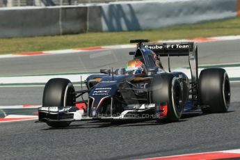 World © Octane Photographic Ltd. Wednesday 14th May 2014. Circuit de Catalunya - Spain - Formula 1 In-Season testing. Sauber C33 - Esteban Gutierrez. Digital Ref: