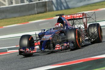 World © Octane Photographic Ltd. Wednesday 14th May 2014. Circuit de Catalunya - Spain - Formula 1 In-Season testing. Scuderia Toro Rosso STR 9 – Daniil Kvyat. Digital Ref: