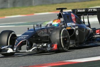 World © Octane Photographic Ltd. Wednesday 14th May 2014. Circuit de Catalunya - Spain - Formula 1 In-Season testing. Sauber C33 - Esteban Gutierrez. Digital Ref: