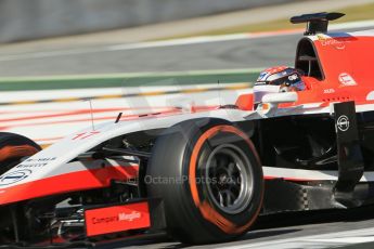 World © Octane Photographic Ltd. Wednesday 14th May 2014. Circuit de Catalunya - Spain - Formula 1 In-Season testing. Marussia F1 Team MR03 - Jules Bianchi. Digital Ref: