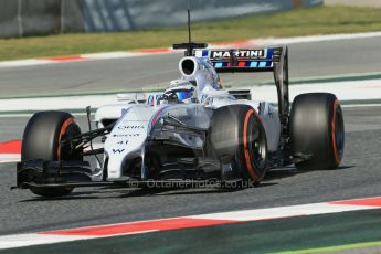World © Octane Photographic Ltd. Wednesday 14th May 2014. Circuit de Catalunya - Spain - Formula 1 In-Season testing. Williams Martini Racing FW36 – Susie Wolff – Reserve Driver. Digital Ref: