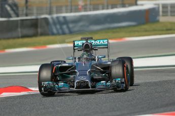 World © Octane Photographic Ltd. Wednesday 14th May 2014. Circuit de Catalunya - Spain - Formula 1 In-Season testing. Mercedes AMG Petronas F1 W05 Hybrid - Nico Rosberg. Digital Ref: