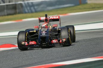 World © Octane Photographic Ltd. Wednesday 14th May 2014. Circuit de Catalunya - Spain - Formula 1 In-Season testing. Lotus F1 Team E22 – Pastor Maldonado. Digital Ref: