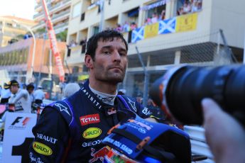 World © Octane Photographic Ltd. F1 Monaco GP, Monte Carlo - Sunday 26th May - Podium and celebrations. Infiniti Red Bull Racing - Mark Webber - 3rd. Digital Ref : 0712lw1d1952