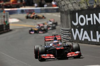 World © Octane Photographic Ltd. F1 Monaco GP, Monte Carlo - Sunday 26th May - Race green flag lap. Vodafone McLaren Mercedes MP4/28 - Jenson Button. Digital Ref : 0711lw1d0782