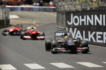 World © Octane Photographic Ltd. F1 Monaco GP, Monte Carlo - Sunday 26th May - Race green flag lap. Sauber C32 - Esteban Gutierrez. Digital Ref : 0711lw1d0819