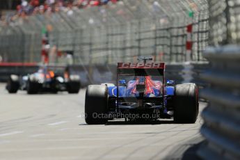 World © Octane Photographic Ltd. F1 Monaco GP, Monte Carlo - Sunday 26th May - Race. Sahara Force India VJM06 - Adrian Sutil and Scuderia Toro Rosso STR8 - Jean-Eric Vergne. Digital Ref : 0711lw1d1661