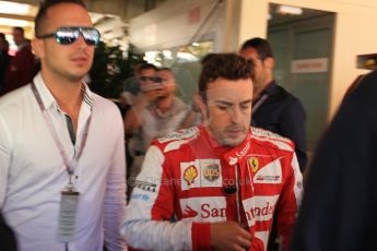 World © Octane Photographic Ltd. F1 Monaco GP, Monte Carlo - Sunday 26th May - Race. Scuderia Ferrari F138 - Fernando Alonso during the red flag "rest break". Digital Ref :
