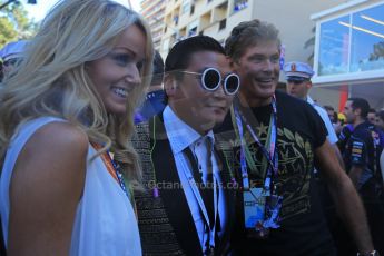 World © Octane Photographic Ltd. F1 Monaco GP, Monte Carlo - Sunday 26th May - Race. David Hasslehof and a "Fake Psy" on the grid for the restart. Digital Ref : 0711lw1d2201