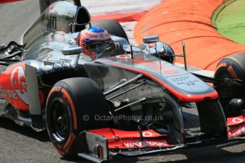 World © Octane Photographic Ltd. F1 Italian GP - Monza, Friday 6th September 2013 - Practice 2. Vodafone McLaren Mercedes MP4/28 - Jenson Button. Digital Ref : 0813lw1d2586