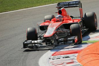 World © Octane Photographic Ltd. F1 Italian GP - Monza, Friday 6th September 2013 - Practice 2. Marussia F1 Team MR02 - Jules Bianchi. Digital Ref : 0813lw1d2656